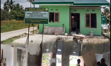 Tinggal Sentuhan Akhir Satgas TMMD ke-127 Kodim 0301/Pekanbaru, Rumah Saudi Alfa Seri Segera Siap Ditempati