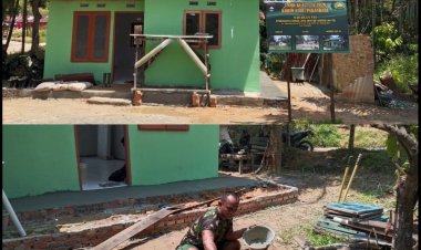 Rumah Layak untuk Anismar di Kelurahan Tuah Negeri Segera Terwujud Berkat TMMD ke-127 Kodim 0301/Pekanbaru