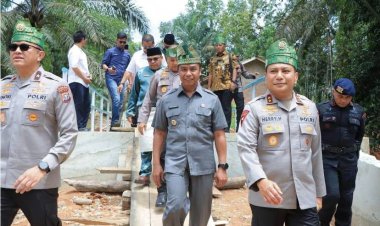 Bupati Kampar Apresiasi Pembangunan Jembatan Presisi Polri, Akui Sangat Berarti