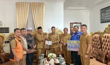 Pemkab Kampar Peduli Bencana Banjir Lima Puluh Kota,  Salurkan Rp 192 Juta