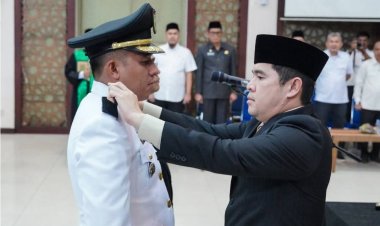 Pejabat Pemkab Kampar Dilantik, Ini Pesan Pj Sekda