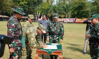 Sinergi Membangun Desa, Bupati Suhardiman Amby Hadiri Penutupan TMMD ke-127 di Kuantan Hilir Seberang