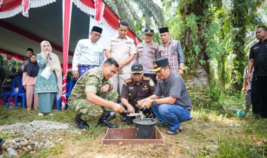 Sinergi Pemkab Kuansing dan TNI Bangun Jembatan Garuda di Dusun III Desa Sukaraja