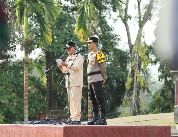 Bupati dan Kapolres Kuansing Pimpin Apel Siaga Operasi Ketupat Lancang Kuning 2026, Wujudkan Mudik Aman dan Bahagia