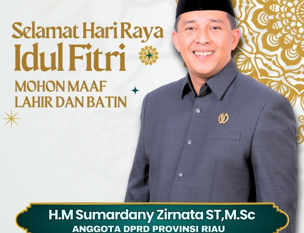 Maknai Idul Fitri 1447 H, Sumardany Zirnata Ajak Masyarakat Riau Merajut Kembali Tali Persaudaraan