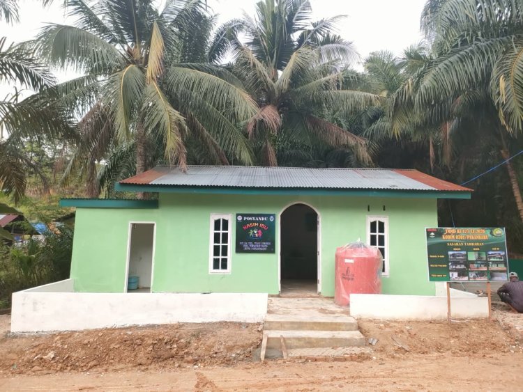 Hadirkan Kenyamanan untuk Warga, Satgas TMMD ke-127 Kodim 0301/Pekanbaru Benahi Posbindu Kasih Ibu