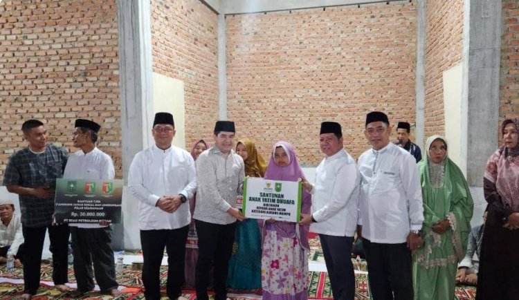 Dampingi Sekdaprov Riau Safari Ramadan di Kecamatan Tambang, Pj Sekda Kampar Minta Perhatian Pemprov Riau