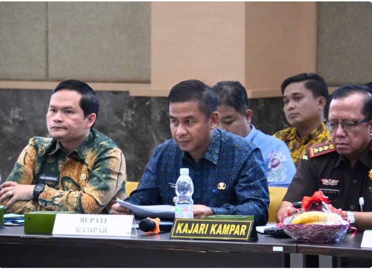 Hadiri Rakor Tol Pekanbaru-Rengat, Bupati Kampar  Komitmen Kawal Proyek Strategis Nasional