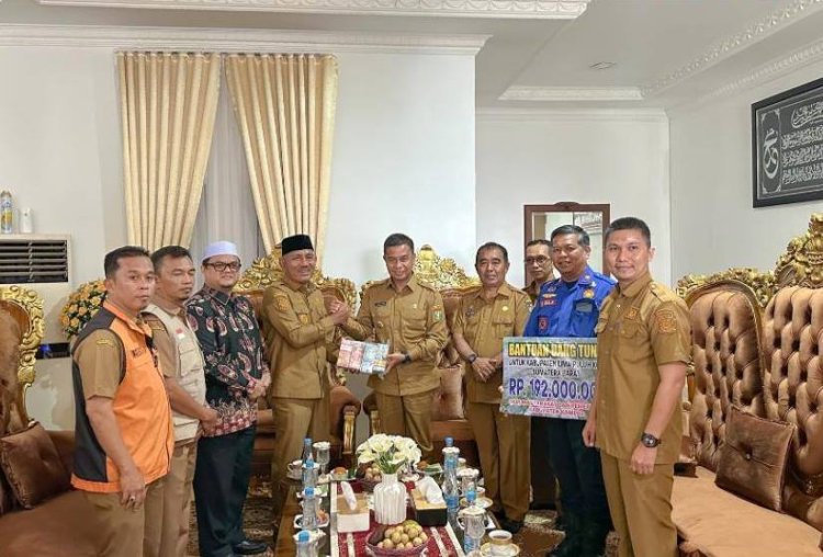Pemkab Kampar Peduli Bencana Banjir Lima Puluh Kota,  Salurkan Rp 192 Juta
