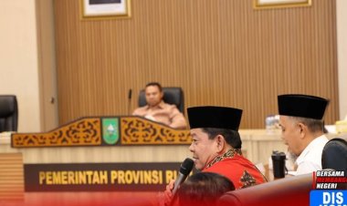 Hadiri Rakor Perencanaan Pembangunan dengan Gubri, Wabup Rohul  Usulkan Program Perioritas