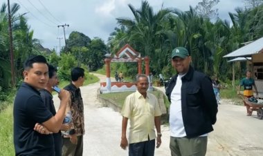 Garcep Serap Aspirasi, Raja Ferza Fakhlevi Janjikan Pembangunan Merata di Perbatasan Kampar