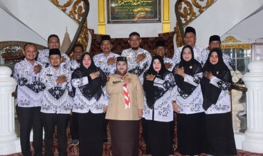 Bupati Kasmarni Terima Audiensi PGRI Janji Majukan Pendidikan Bengkalis