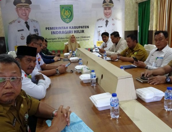 Wabup Inhil Yuliantini Ikuti Peluncuran Panduan dan Bahan Ajar Pendidikan Antikorupsi Secara Virtual