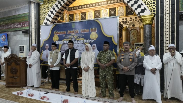 Wabup Inhil Lepas Keberangkatan 173 CJH Kloter 11, Ini Pesannya
