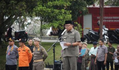 Bupati Kuansing Pimpin Apel Gabungan, Persiapan MTQ Provinsi Riau ke-44 dan Festival Pacu Jalur