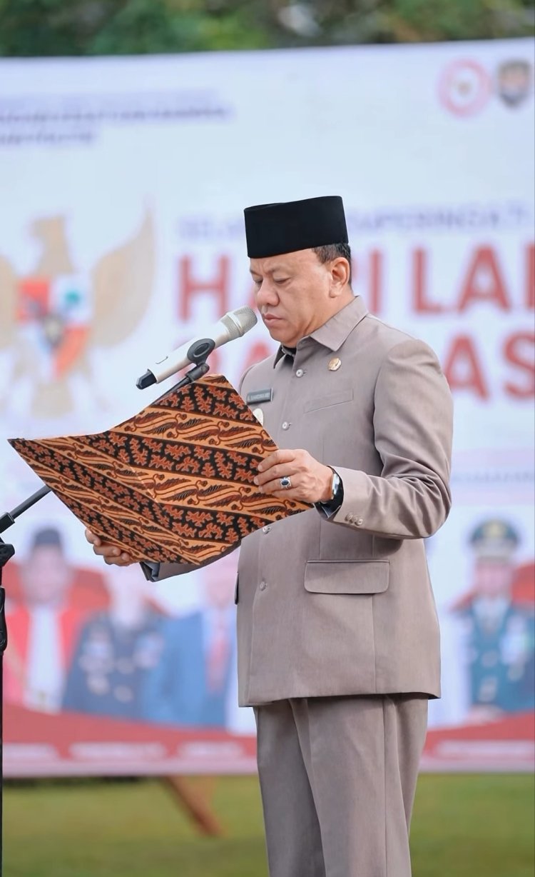 Upacara Harlah Pancasila di Kuansing, Bupati Ingatkan Kebijakan Publik Harus Berlandaskan Keadilan