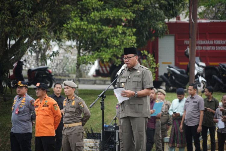 Bupati Kuansing Pimpin Apel Gabungan, Persiapan MTQ Provinsi Riau ke-44 dan Festival Pacu Jalur