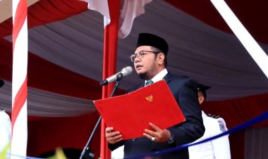Ketua DPRD Inhil Iwan Taruna Hadiri Upacara HUT ke-81 RI, Ajak Rawat Semangat Kebangsaan