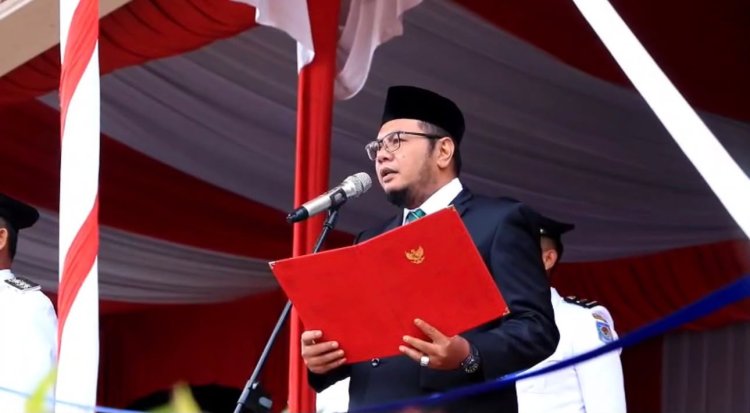 Ketua DPRD Inhil Iwan Taruna Hadiri Upacara HUT ke-81 RI, Ajak Rawat Semangat Kebangsaan