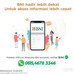 Apa layanan Wha Bank BNI 24 jam Ini dia nomor...
