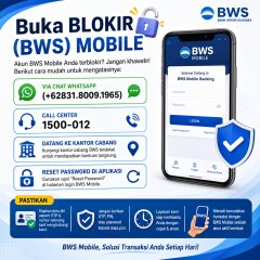 CARA mudah BUKA BLOKIR M-BANKING BWS MOBILE BANK WOORI SAUDARA cara buka blokir bws mobile